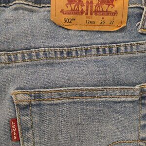 Levi’s Red Tab 502 Regular Taper Jeans – Boys’ Size 12 Reg (W26 L27)